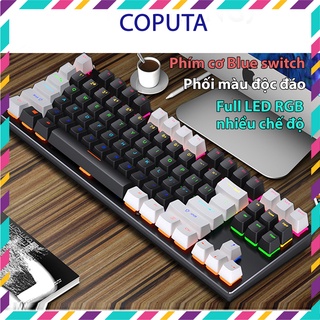 Hình ảnh Bàn phím cơ Coputa Bàn phím cơ TKL gaming chơi game Full LED RGB K550