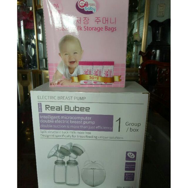 Máy hút sữa điện đôi & túi trữ sữa hàn quốc #6