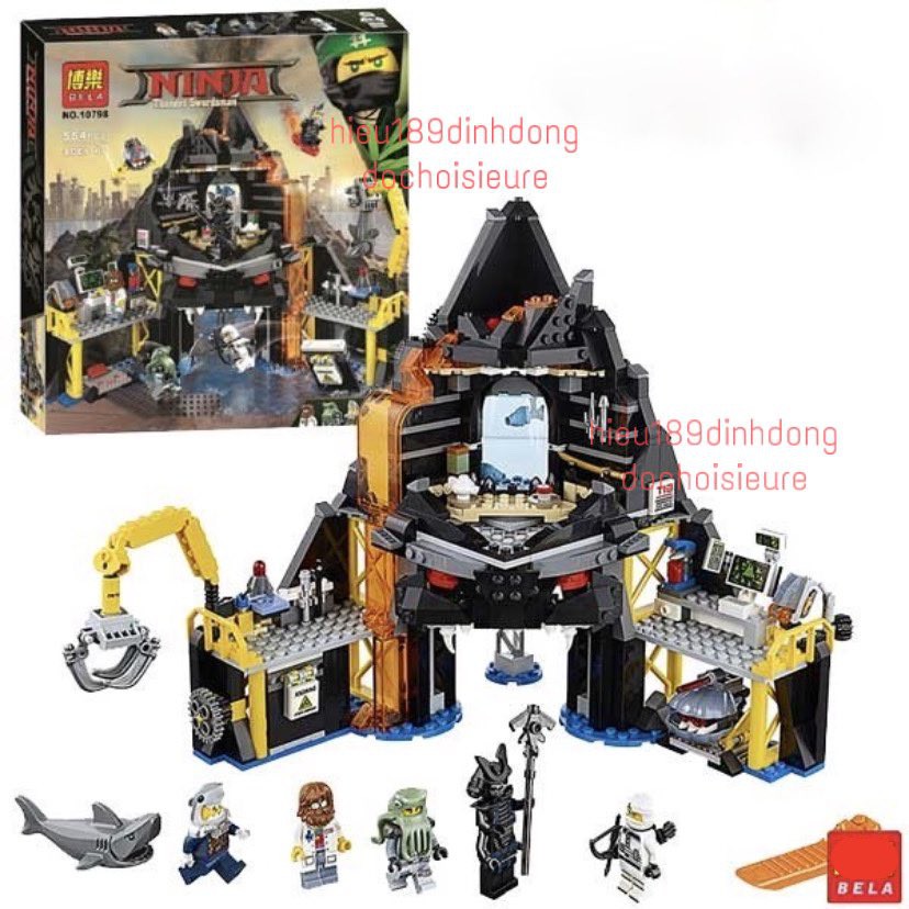 Lắp ráp xếp hình ninjago 70631 10798 : Tạo núi lửa của Volcano