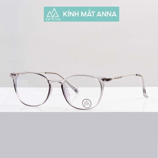 Hình ảnh Gọng kính mắt thời trang nam nữ ANNA unisex chất liệu dáng oval có thể lắp tròng cận 380HQ050