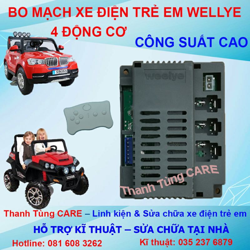 ️ Mạch ô tô điện trẻ em Wellye cho xe S2588,S9088,Nel803,Nel903...