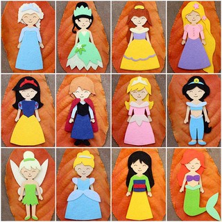 Hình ảnh Đồ chơi búp bê 12 công chúa walt disney kích thước 14cm bằng vải chính hãng
