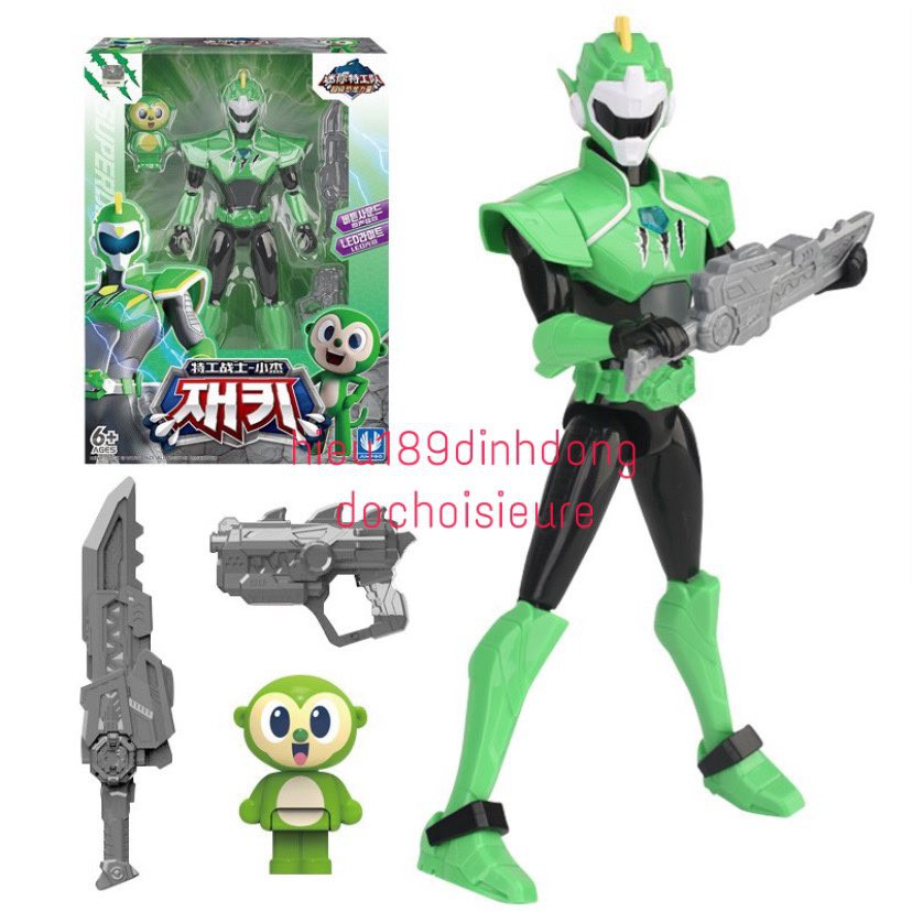 BIỆT ĐỘI SIÊU NHÂN NHÍ KHỦNG LONG MINIFORCE 3 mô hình Jacky kèm phụ kiện