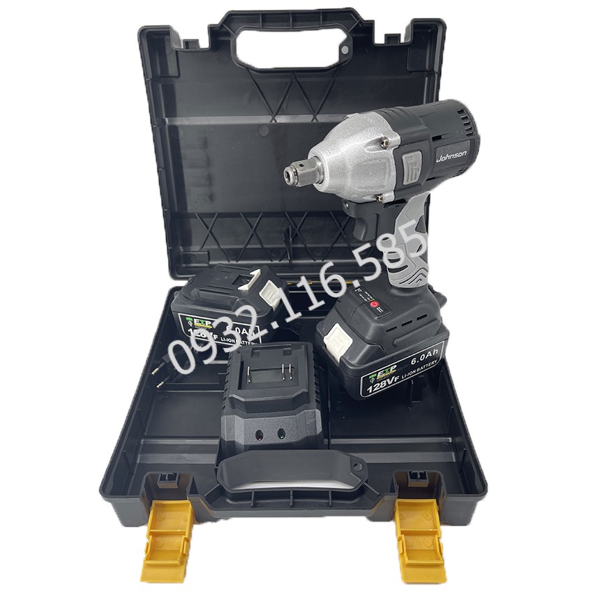 [HOT] Máy Siết Bulong JOHNSON, KENTO 128V Không Chổi Than Pin 10 Cell, 3 CHỨC NĂNG KHOAN, SIẾT BULONG, BẮN VÍT BH 1-1