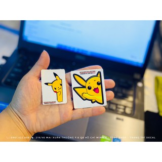 Hình ảnh Tem Pikachu Logo Sticker Lẻ ✌🏻🚗💕