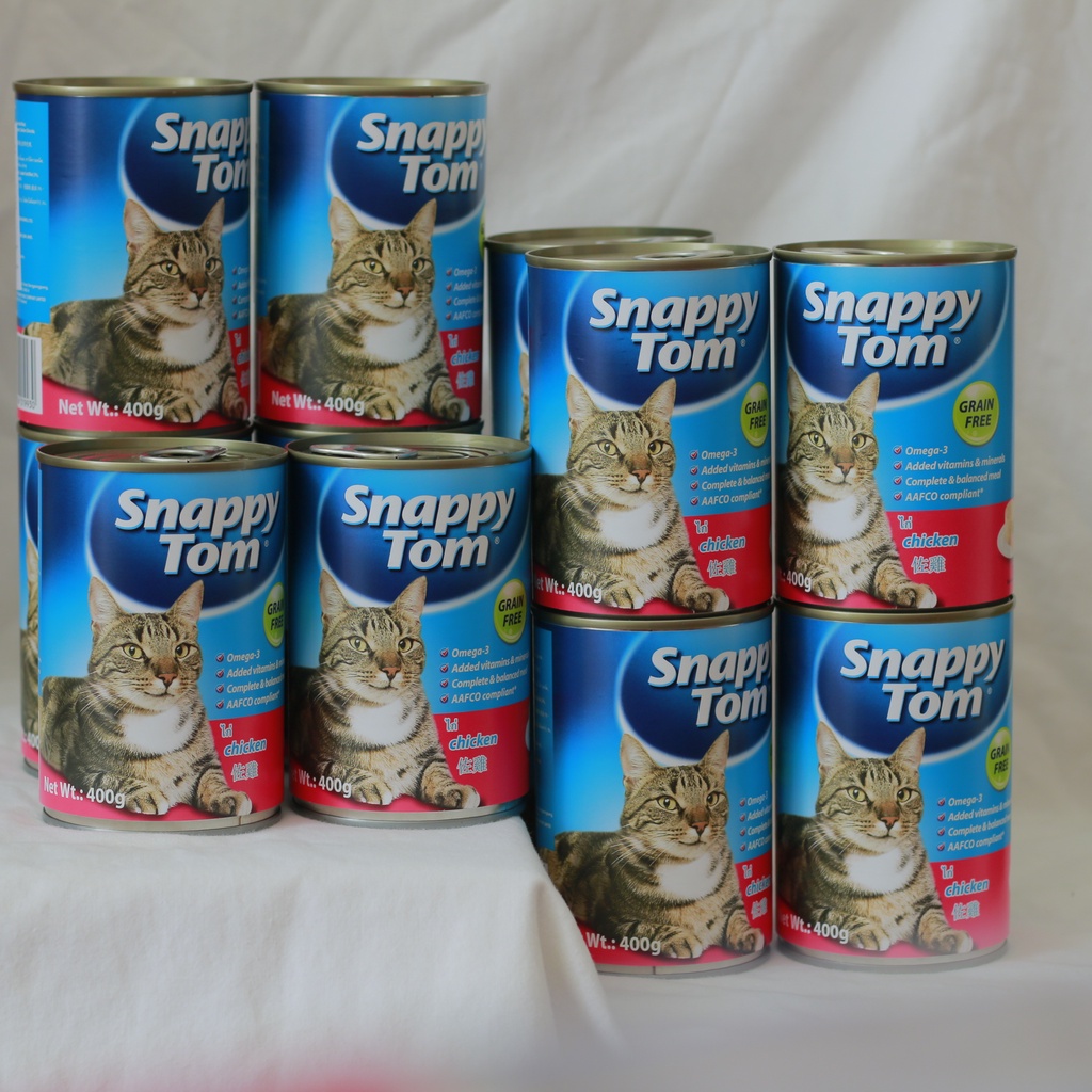 Hình ảnh Pate Snappy Tom lon 400g cho mèo trưởng thành xuất xứ Thái Lan chính hãng #1
