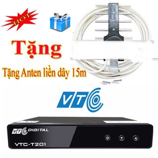 Hình ảnh Đầu thu Kỹ thuật số DVB T2 VTC T201, xem truyền hình và Youtobe miễn phí trọn đời ( Tặng Kèm Bộ AngTen 15m Dây ) chính hãng
