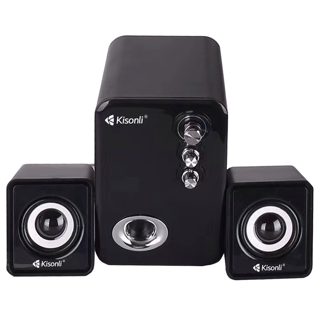 Bộ Loa Vi Tính Kisonli U-2100 Âm Thanh Chất Lượng Cao-Loa Máy Tính PC Bật Max Volume Không Rè - Loa Vi Tính Nhỏ #5