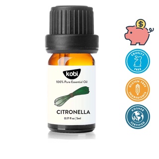 Hình ảnh Tinh dầu Sả Java Kobi Citronella essential oil giúp khử mùi, thơm phòng, xua đuổi côn trùng hiệu quả - 5ml