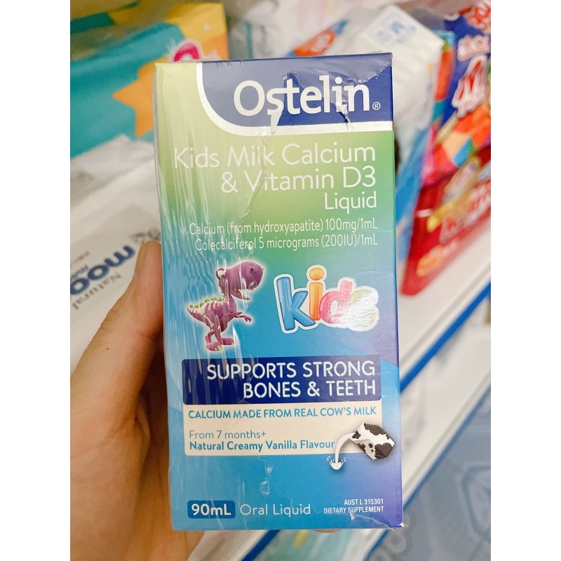 Canxi Ostelin & VitaminD3 (mẫu mới) dành cho bé