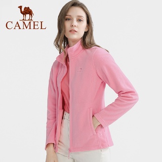 Hình ảnh Áo khoác CAMEL bằng lông cừu hai mặt giữ ấm hiệu quả thời trang cho nữ
