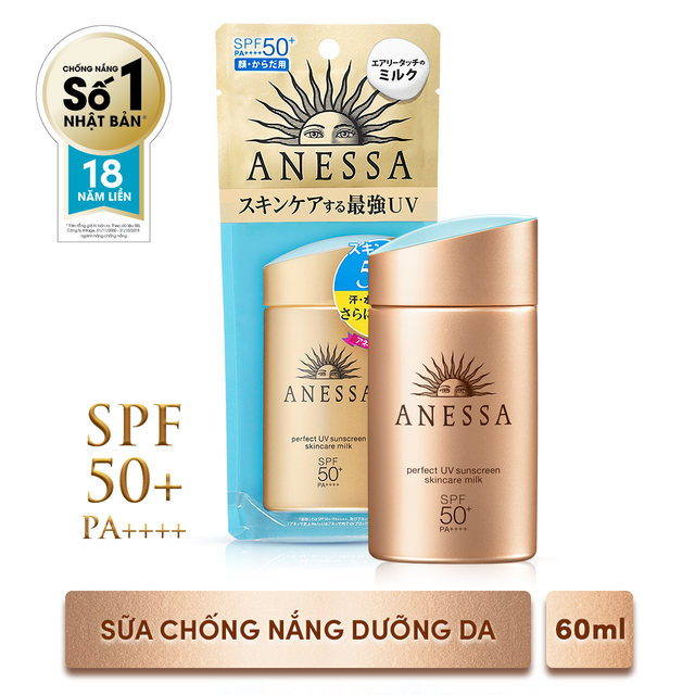 Sữa chống nắng dưỡng da bảo vệ hoàn hảo Anessa Perfect UV Sunscreen Skincare Milk 60ml _16152 #7
