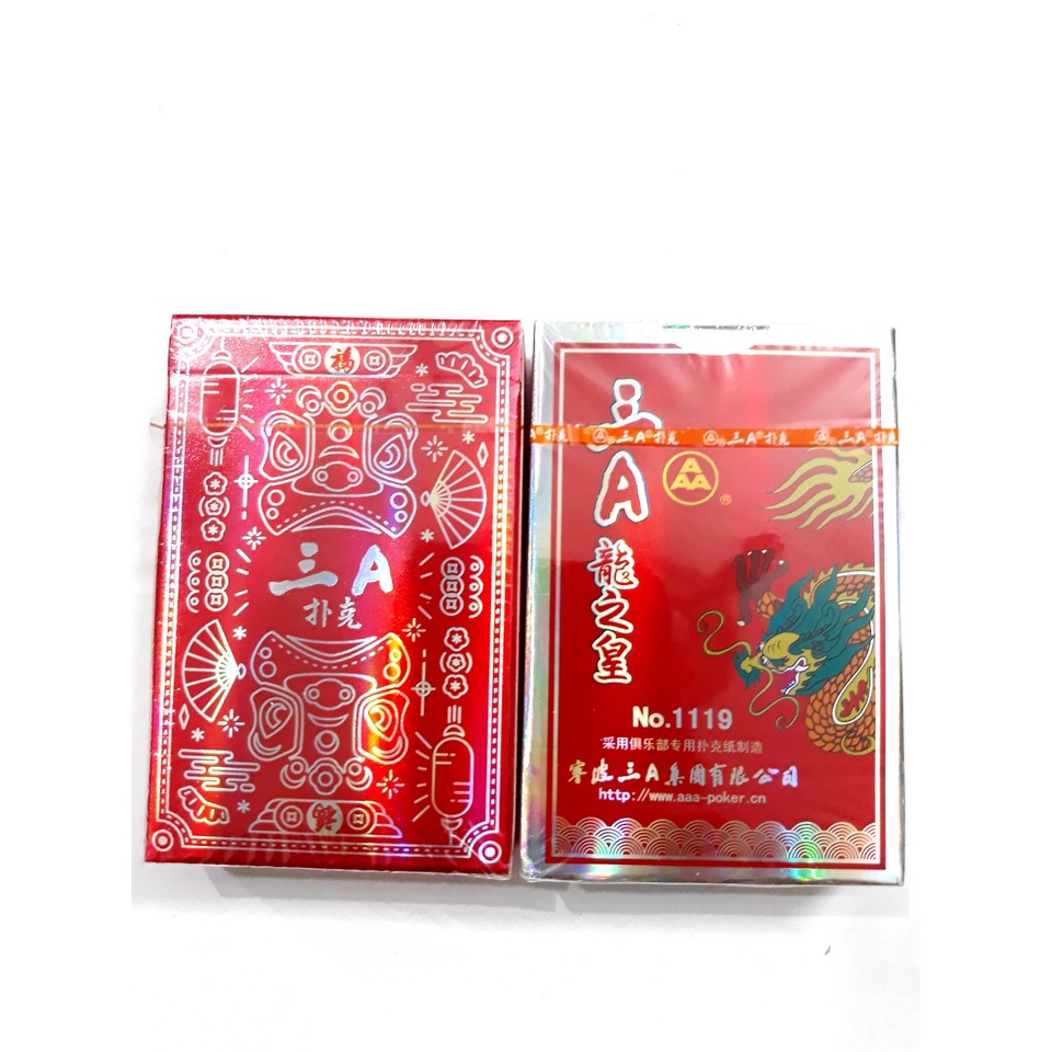 BỘ BÀI TÂY ĐỎ CỨNG, BÓNG