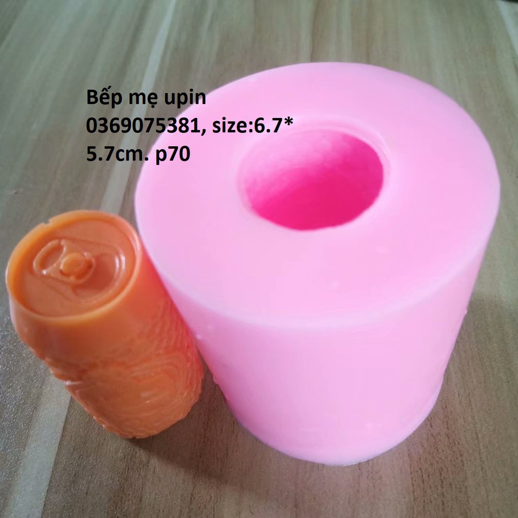 [KHUÔN 4D SALE] Khuôn silicon lon bia làm bánh rau câu/ làm nến/ xà phòng