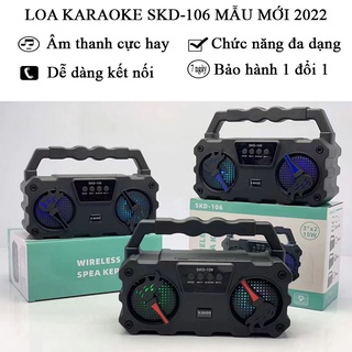 Hình ảnh [ÂM THANH SỐNG ĐỘNG] Loa bluetooth, loa karaoke SKD - 106 mẫu mới 2022 với công suất lớn và âm thanh cực chất ZINBONG68