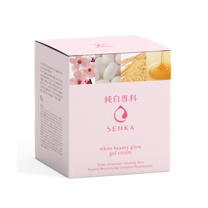 Kem dưỡng trắng da ban đêm Senka White Beauty Glow Gel Cream 50g - 15538 #6