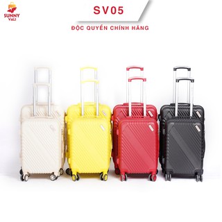Hình ảnh COMBO 2 vali kéo du lịch SUNNY SV05 (Size 20 - 24), nhựa dẻo ABS, chống va đập, chống trầy xước