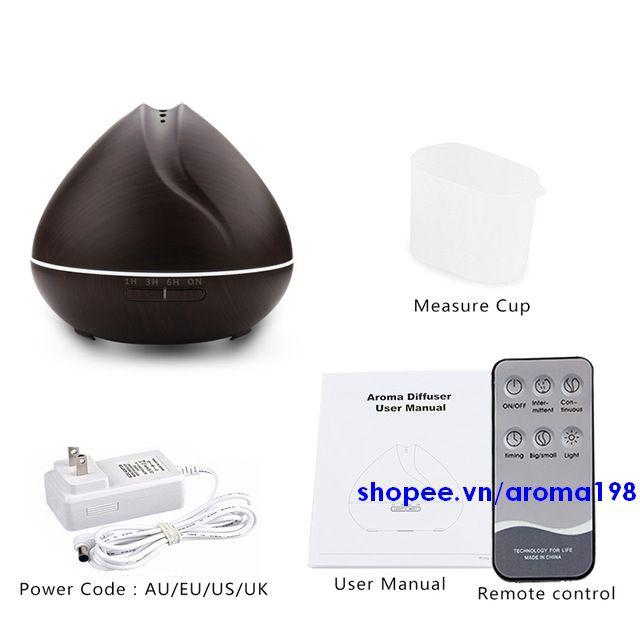 MÁY KHUẾCH TÁN TINH DẦU BÚP SEN 550ML Kèm Điều Khiển #7