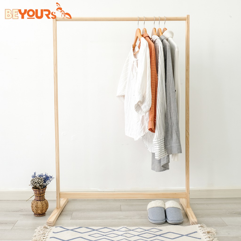 GIÁ TREO QUẦN ÁO KỆ SÀO TREO ĐỒ GỖ THANH ĐƠN NỘI THẤT KIỂU HÀN QUỐC BEYOURS - SINGLE HANGER L GỖ #8
