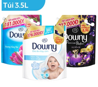 Nước xả vải Downy Hương Nước Hoa túi 3.5L (mới)