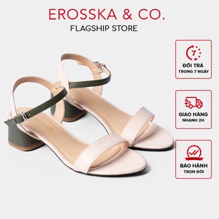 Hình ảnh Giày Sandal Cao Cót 3cm Mix Nhiều Màu Erosska _ EB019