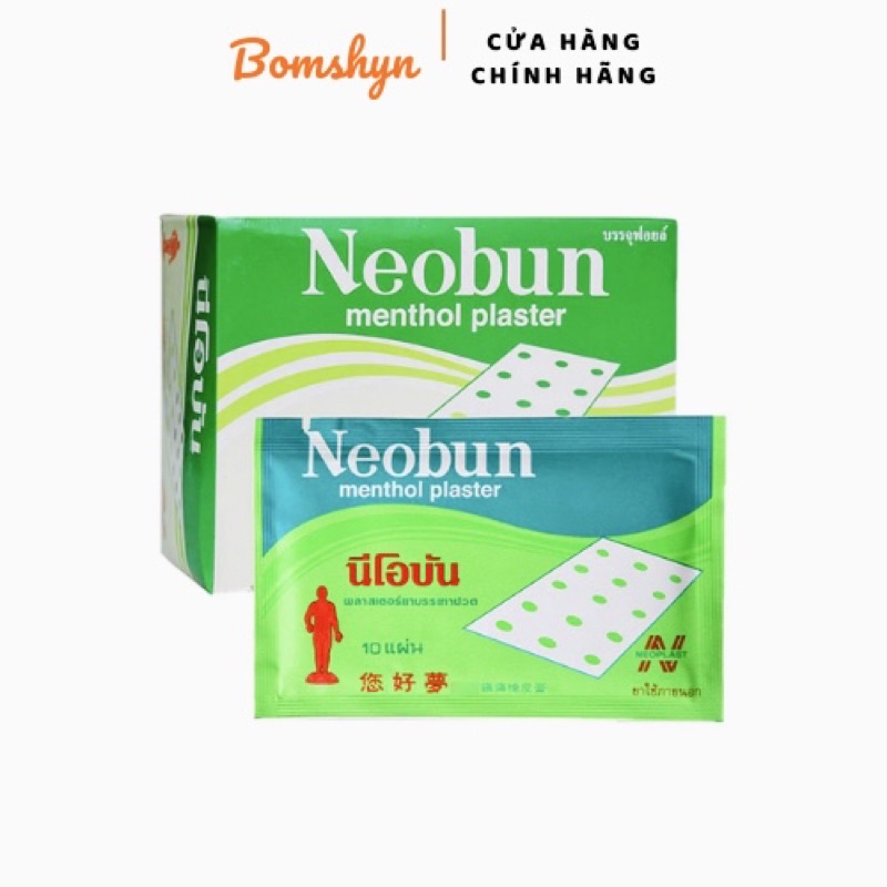 MIẾNG DÁN GIẢM ĐAU NEOBUN 1 GÓI 10 MIẾNG