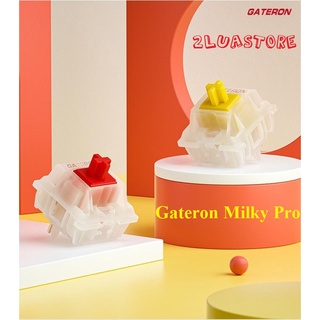 Hình ảnh Switch Gateron Milky Yellow Pro dùng cho bàn phím cơ (Linear - 5 pin)