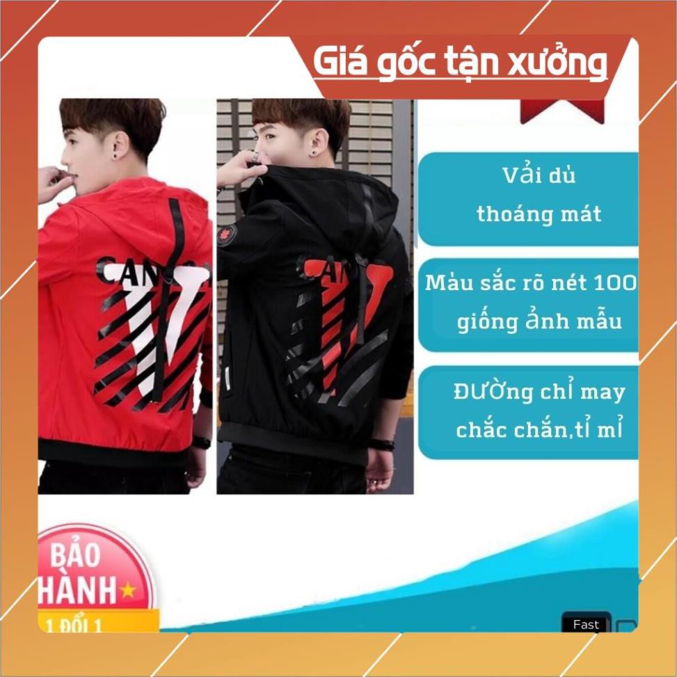 Áo Khoác Dù Nam Hai Lớp Có Mũ Phối Chữ V Lớn ️ Siêu Đẹp ️- quan_jean_nam_dep_VNXK #5
