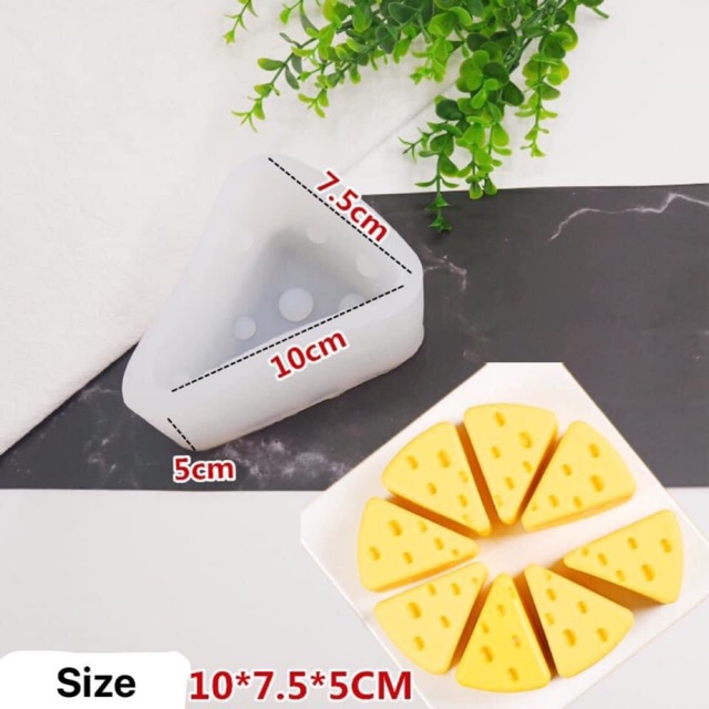 Khuôn phô mai silicon dẻo cỡ 10*7,5cm size M