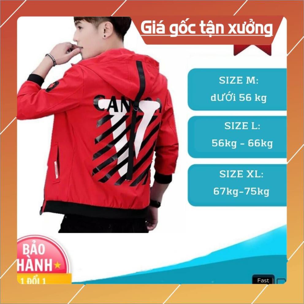 Áo Khoác Dù Nam Hai Lớp Có Mũ Phối Chữ V Lớn ️ Siêu Đẹp ️- quan_jean_nam_dep_VNXK #5