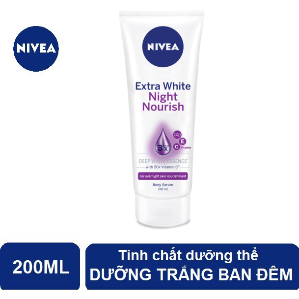 Tinh chất dưỡng thể dưỡng trắng Nivea ban đêm 200ml - 89122 #2