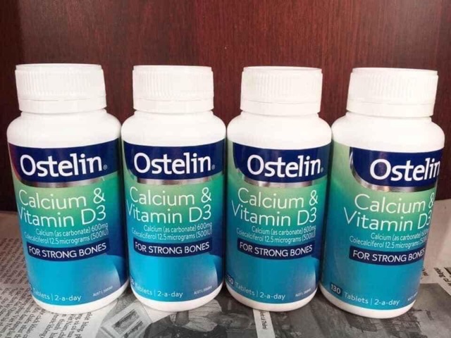 Viên Uống Canxi Cho Bà Bầu Ostelin Calcium & Vitamin D3 130Viên #7