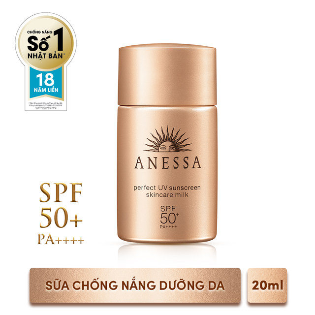 Bộ đôi chống nắng bảo vệ hoàn hảo Anessa Perfect UV Sunscreen Skincare Milk (60ml + 20ml)_95563E #4