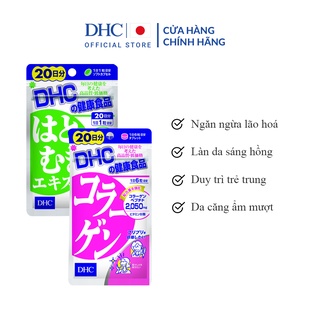 Hình ảnh Combo Viên Uống DHC Chống Lão Hoá Da 20 Ngày (Adlay & Collagen)
