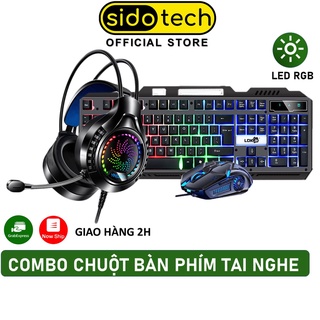 Hình ảnh Combo 3 món bàn phím gaming Sidotech V4 pro | Chuột gaming G5 3200 DPI | Tai nghe chụp tai Q7