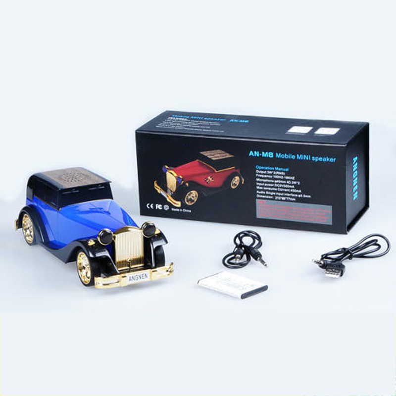 Loa Bluetooth M8, Thiết Kế Kiểu Dáng Hình Ôtô Sang Trọng Cổ Điển, Âm Thanh Vòm 3D Sống Động Trung Thực, Công Suất 6W #8