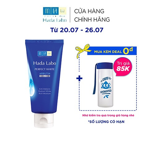 Kem rửa mặt dưỡng trắng Hada Labo Perfect White Cleanser 80g #6