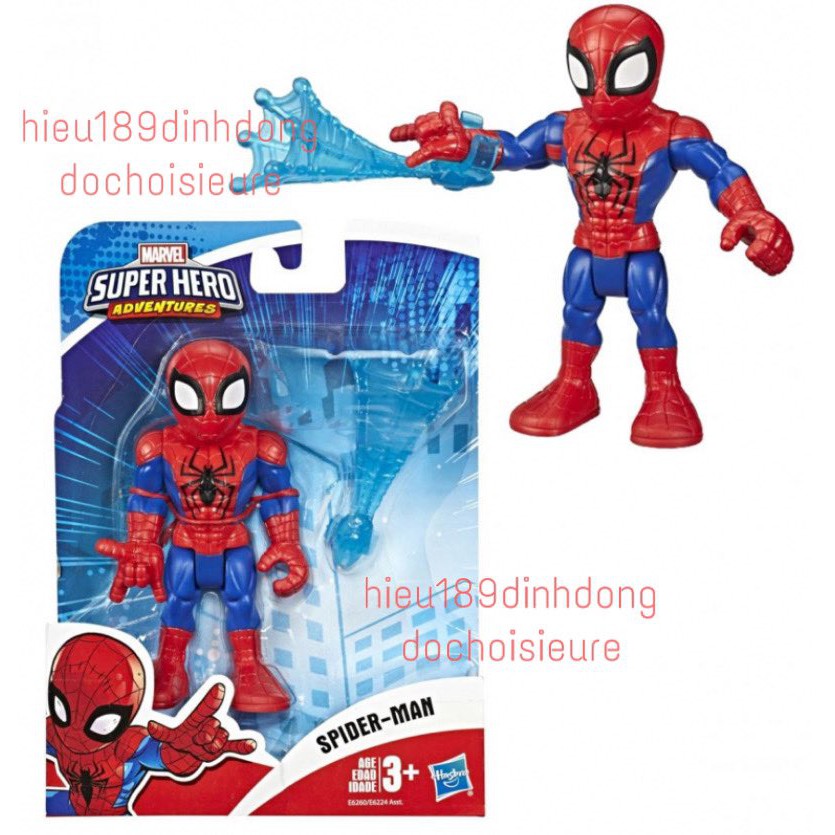 Mô hình PLAYSKOOL Spider Man người nhện MARVEL SUPER HERO ADVENTURE full box Hasbro