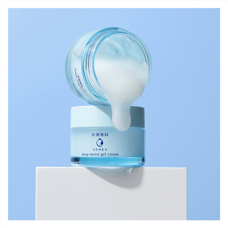 Mặt nạ ngủ cấp ẩm chuyên sâu dạng gel Senka Deep moist Gel Cream 50g #4