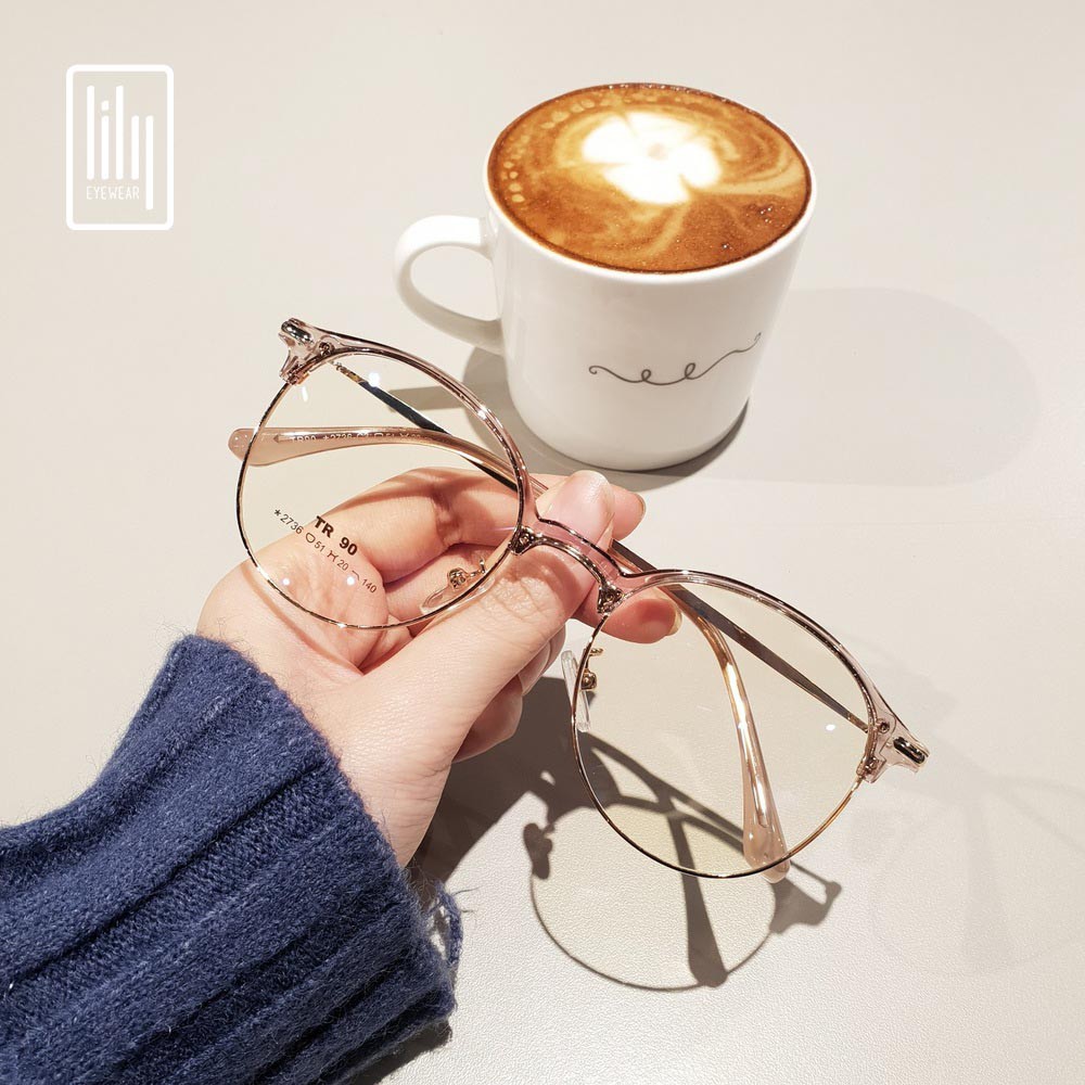 Gọng kính cận tròn kim loại thời trang nữ Lilyeyewear 2736 nhiều màu #8