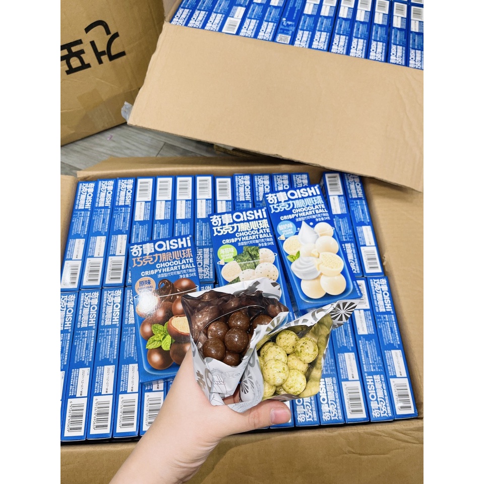 Kẹo socola bọc 3 vị nội địa Trung,💖FREESHIP💖,gói 54 Gram