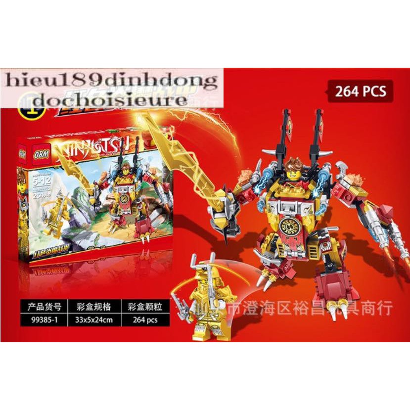 Lắp ráp xếp hình ninjago 99385 : Robot