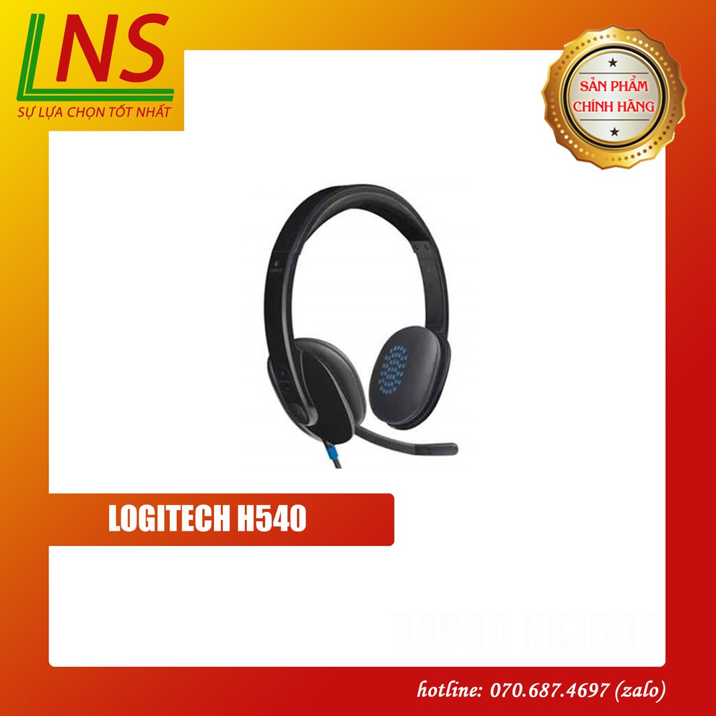 Tai nghe chụp tai LOGITECH H540 (1 Giắc USB)-Mic khử ồn #2