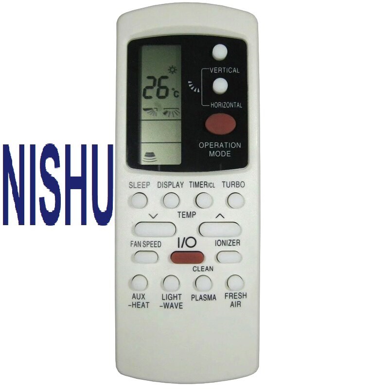 Remote Điều Khiển Máy Lạnh, Máy Điều Hòa NISHU mẫu 4 ...