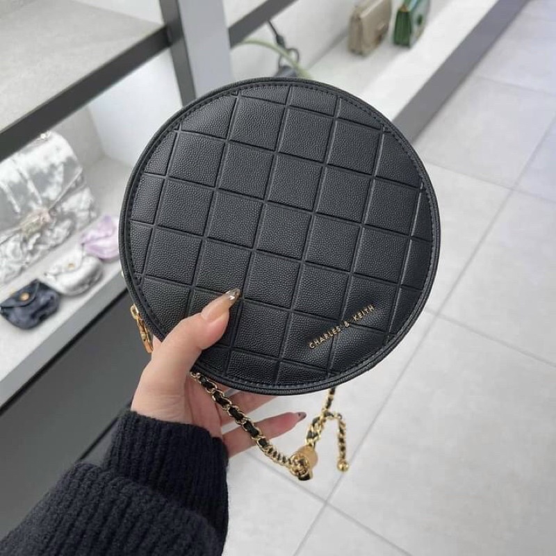 Túi Tròn chần ô size 17,5cm cực xinh xuất xịn sò