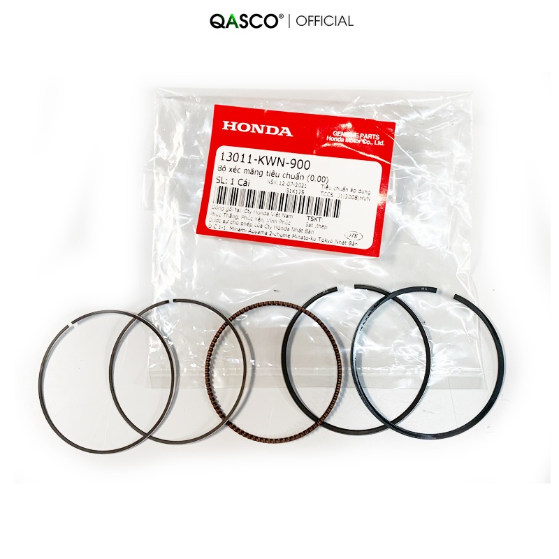 Bộ xéc măng HONDA AB 125 / LEAD 125 / SH 125 / SH MODE / PCX125 (0.00) (13011KWN900)