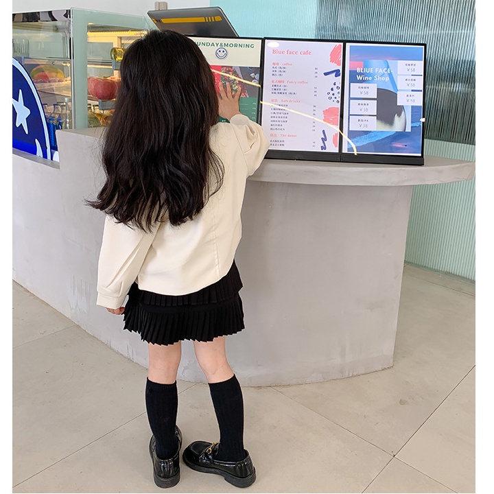 A120- Áo blazer bé gái đính nơ size 90 -140, quần áo trẻ em thu đông cao cấp