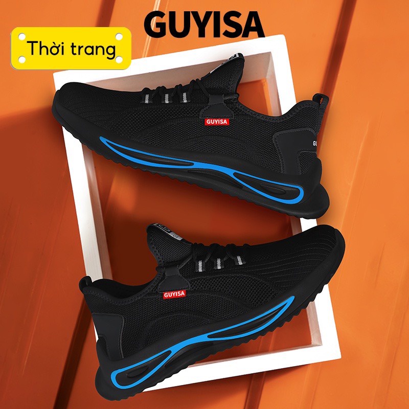 Giày bảo hộ lao động mũi nhựa qua cửa từ thời trang siêu nhẹ cách điện thoáng khí Guyisa 1094 giầy nhập khẩu chính hãng