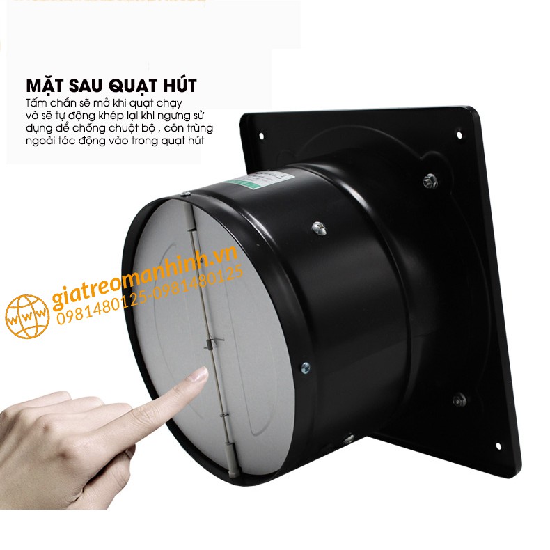 Quạt Hút Gió, Quạt Thông Gió, Hút Mùi Nhà Bếp, Nhà Vệ Sinh, Phòng Ngủ FD-100, FD-150, FD-200 công xuất 25-80W