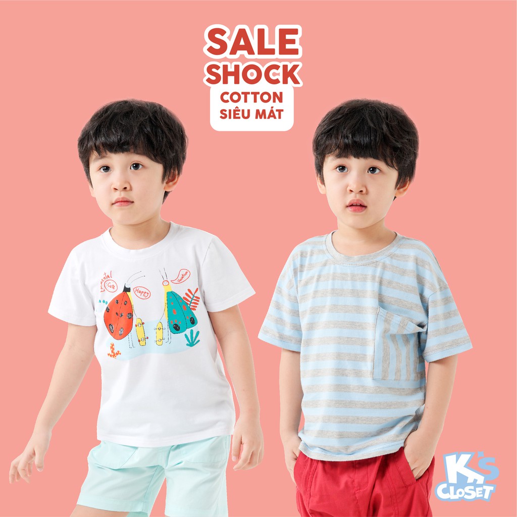 Áo Phông Cộc Tay Bé Trai (1-6 Tuổi) K's Closet B001TES / B023TES HD #8